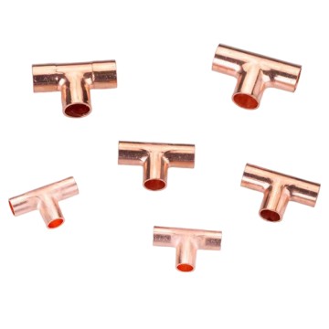 Air Conditioning Dedicated Copper Equal Tee Copper Pipe Fittings